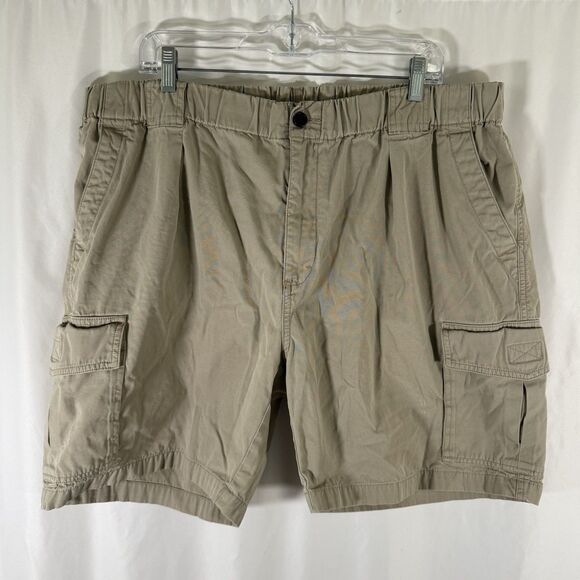 Tommy Bahama Cargo Shorts Men's XL 40 Khaki Brown Stretch Waist 100% Cotton - Picture 1 of 9